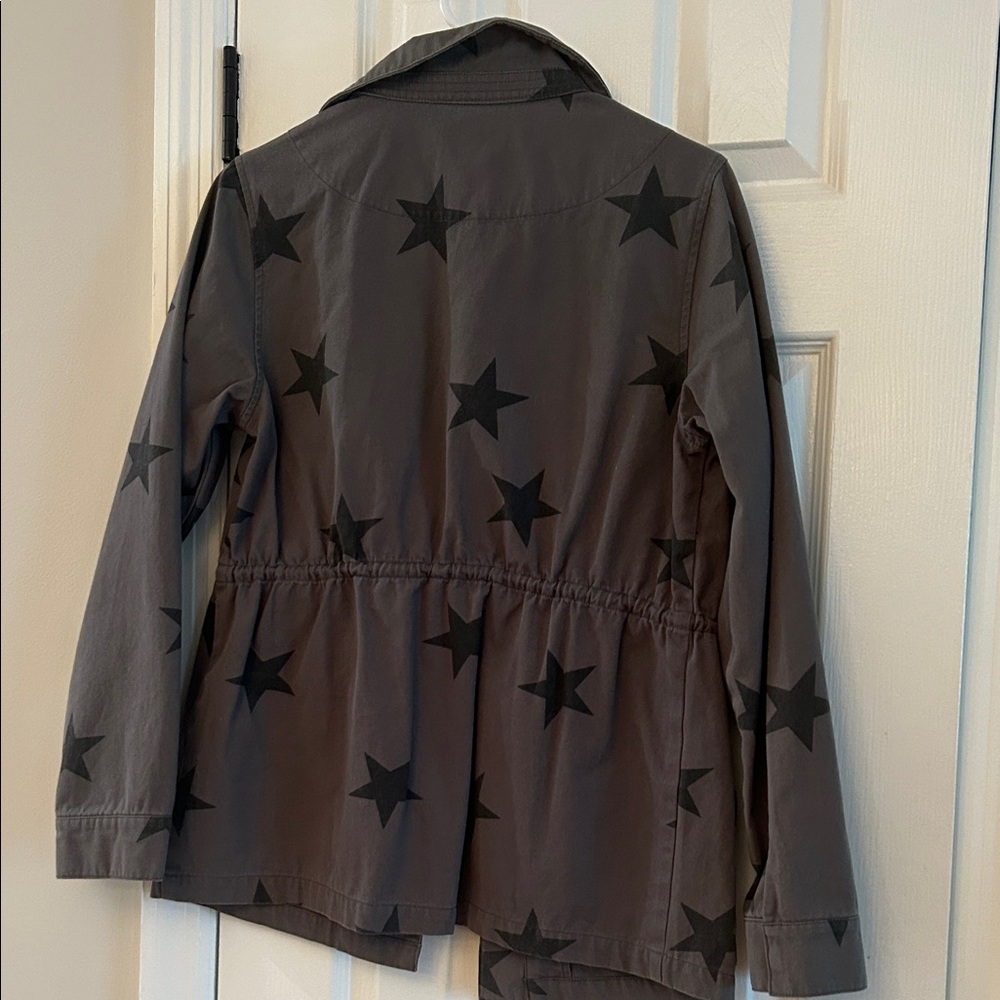Aqua Star-Patterned utility Jacket - Picture 2 of 4